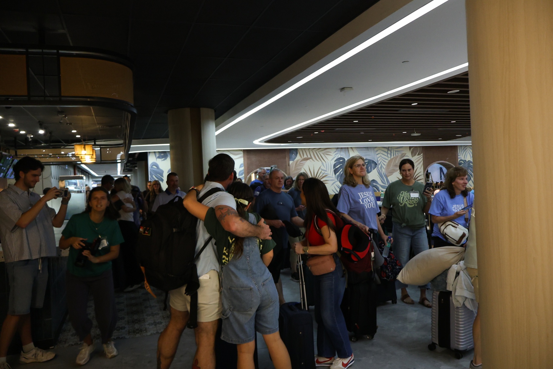 Parents and Racers reuniting after a Parent Vision Trip