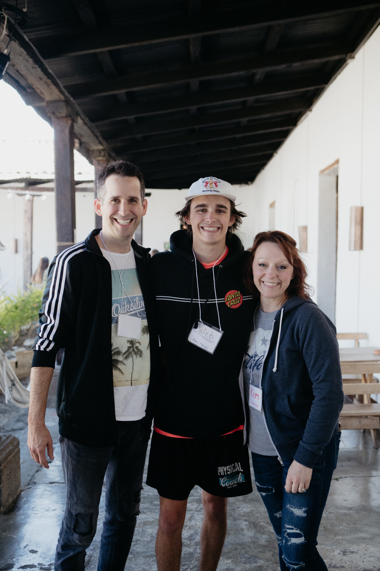 A family of three together on the mission field on a Parent Vision Trip